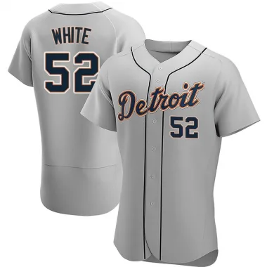 Brendan White Detroit Tigers Women's White Backer Slim Fit T-Shirt