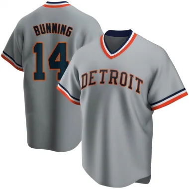 Jim Bunning Detroit Tigers Men's Navy Backer T-Shirt 