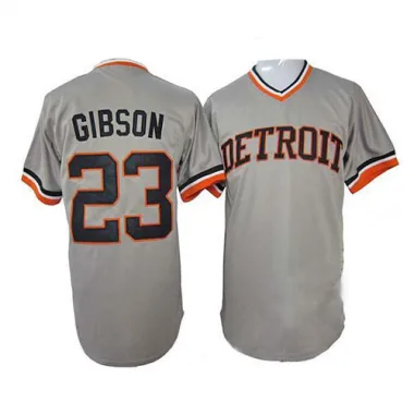 Kirk Gibson Detroit Tigers Women's Backer Slim Fit T-Shirt - Ash