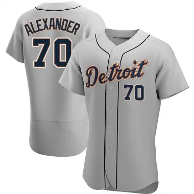 2022 Detroit Tigers Tyler Alexander #70 Game Used White Jersey El Tigres KB  P 2